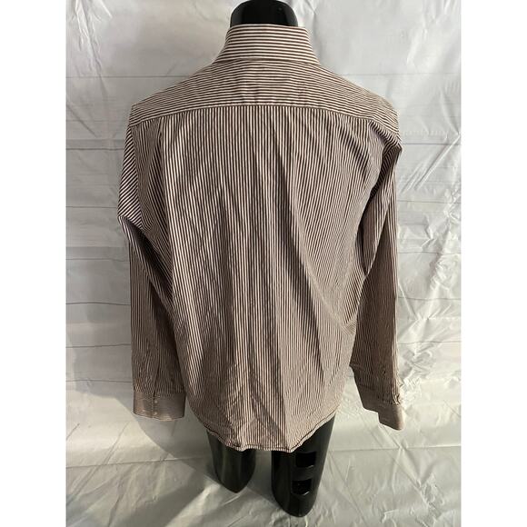 ABERCROMBIE & FITCH MUSCLE FIT Button Up Long Sleeve Striped Shirt - Men’s XXL - Picture 3 of 6